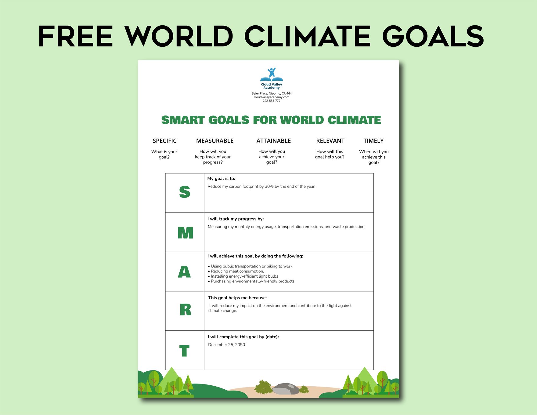 World Climate Goals