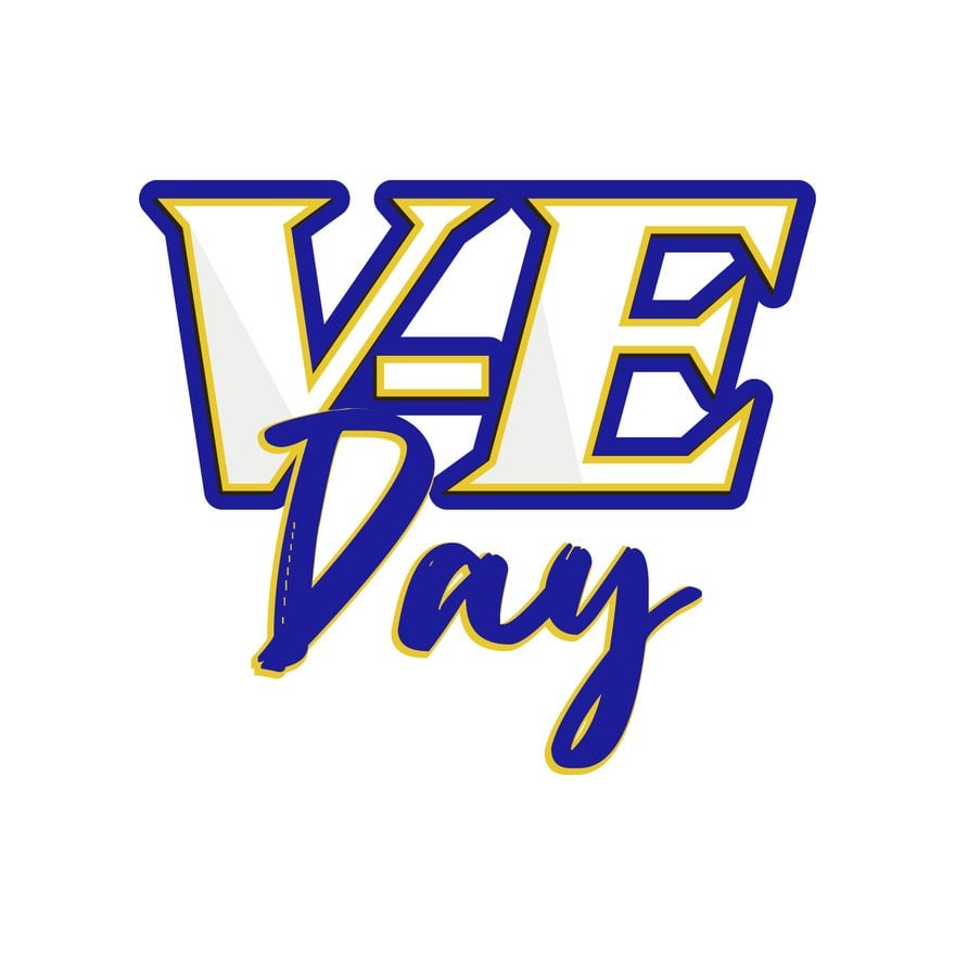 V-E Day Text Effect