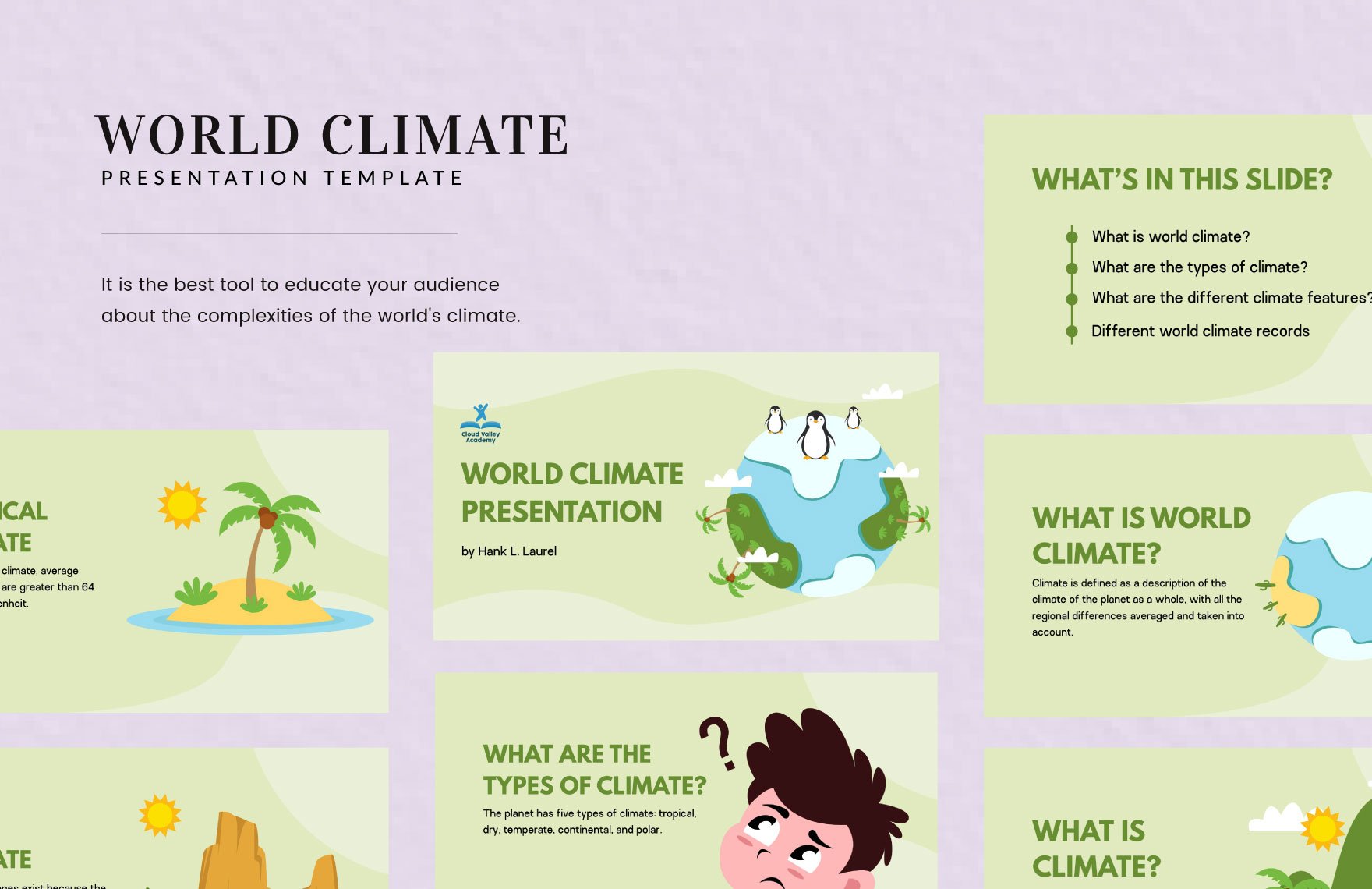 World Climate Presentation Template