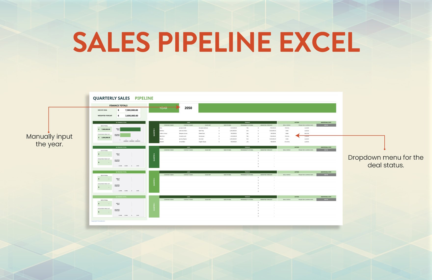 Sales Pipeline Excel Template