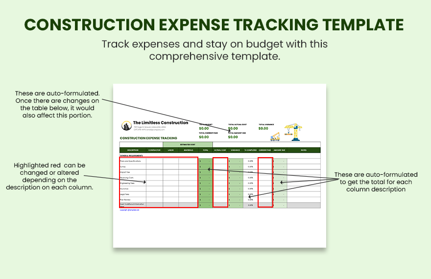 50+ Essential Construction Excel Templates Bundle - Google Sheets ...