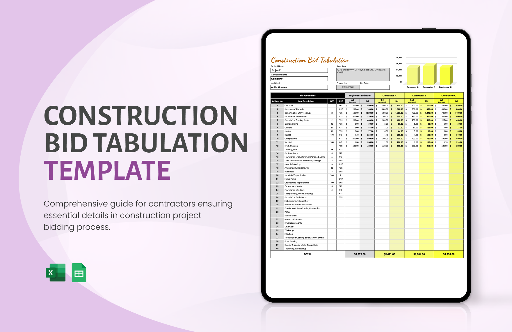 Bid Comparison Spreadsheet 58 OFF Images atmospheres ch Bid Comparison Spreadsheet 58 OFF Images atmospheres ch