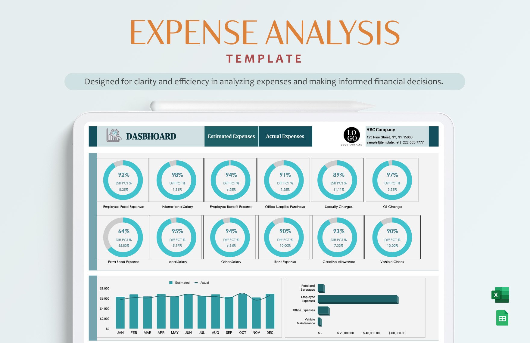 Expense Analysis Template