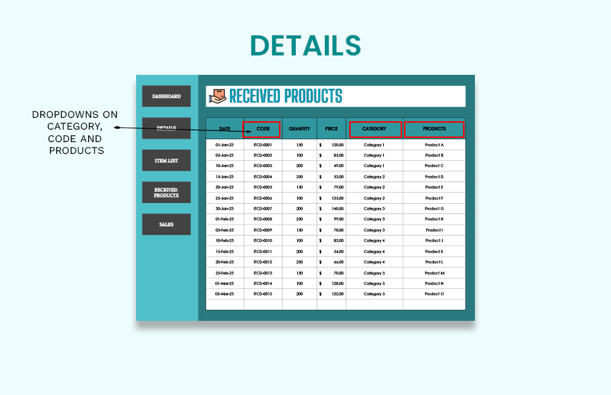 Stock and Inventory Tracker Template