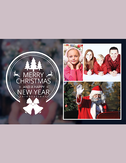 Christmas Family Photo Card Template