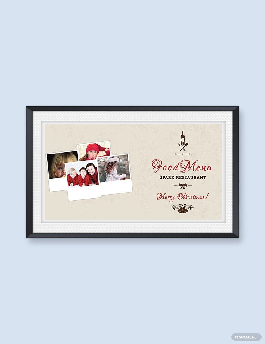 Christmas Photo Collage Card Template