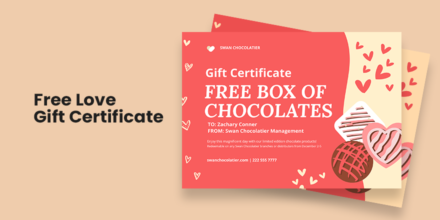 Free Love Gift Certificate