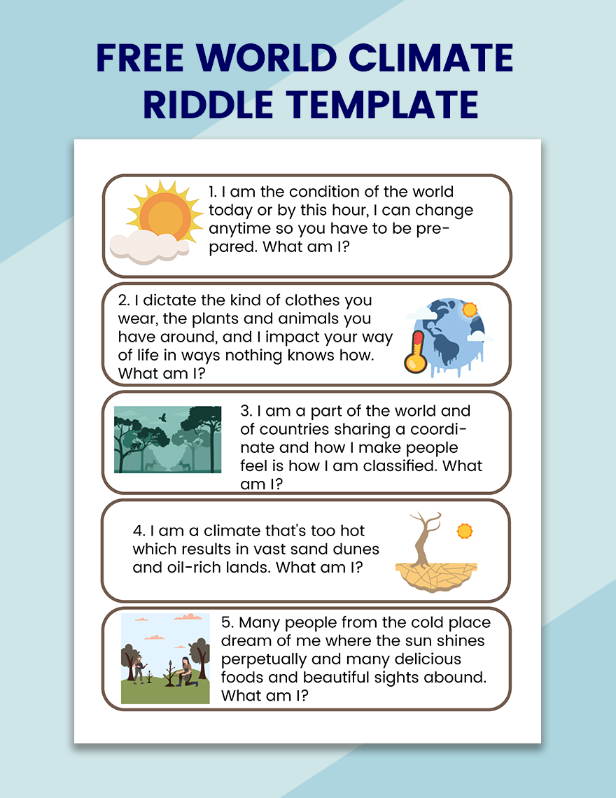 World Climate Riddle