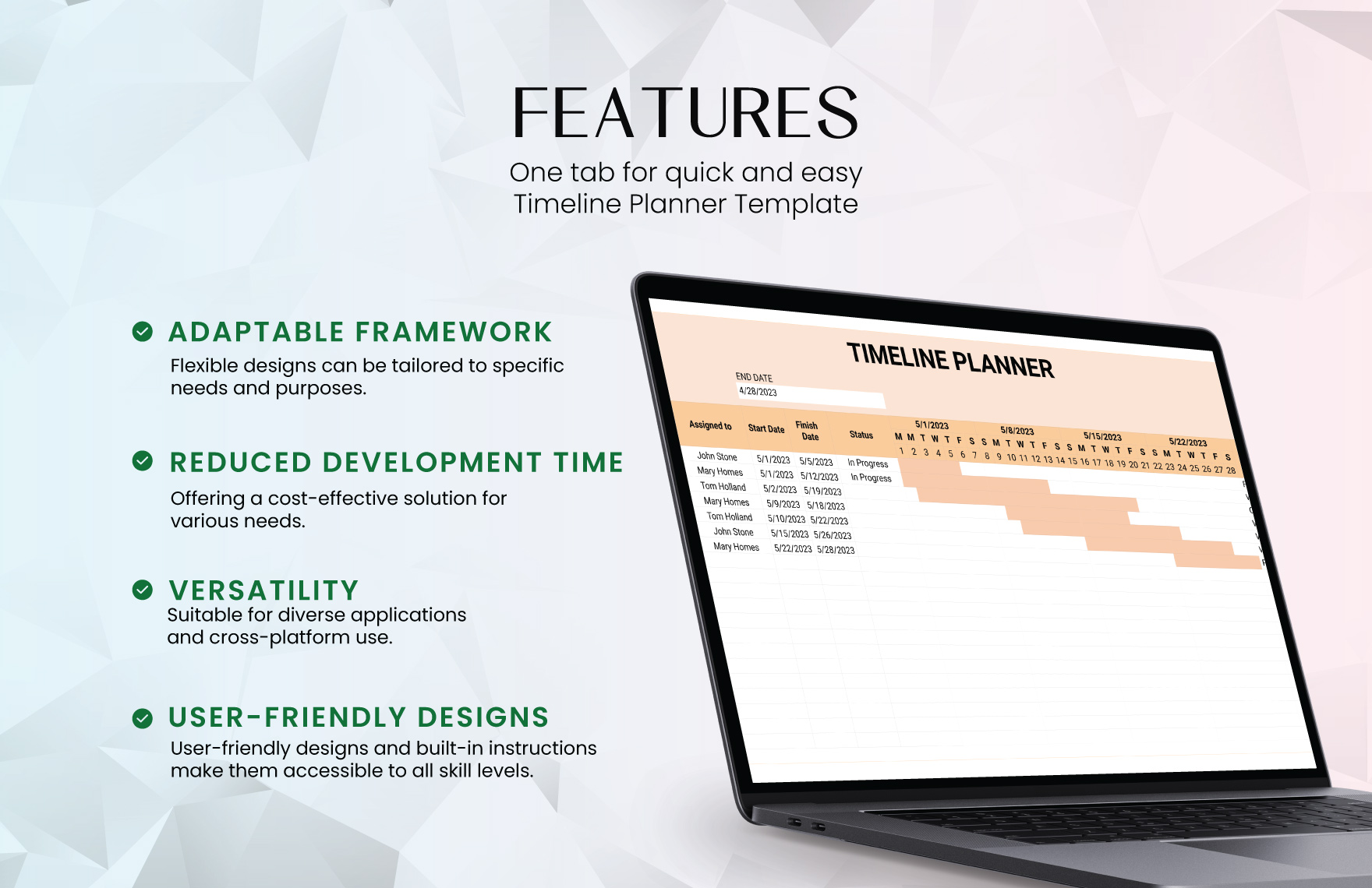 Timeline Planner Template