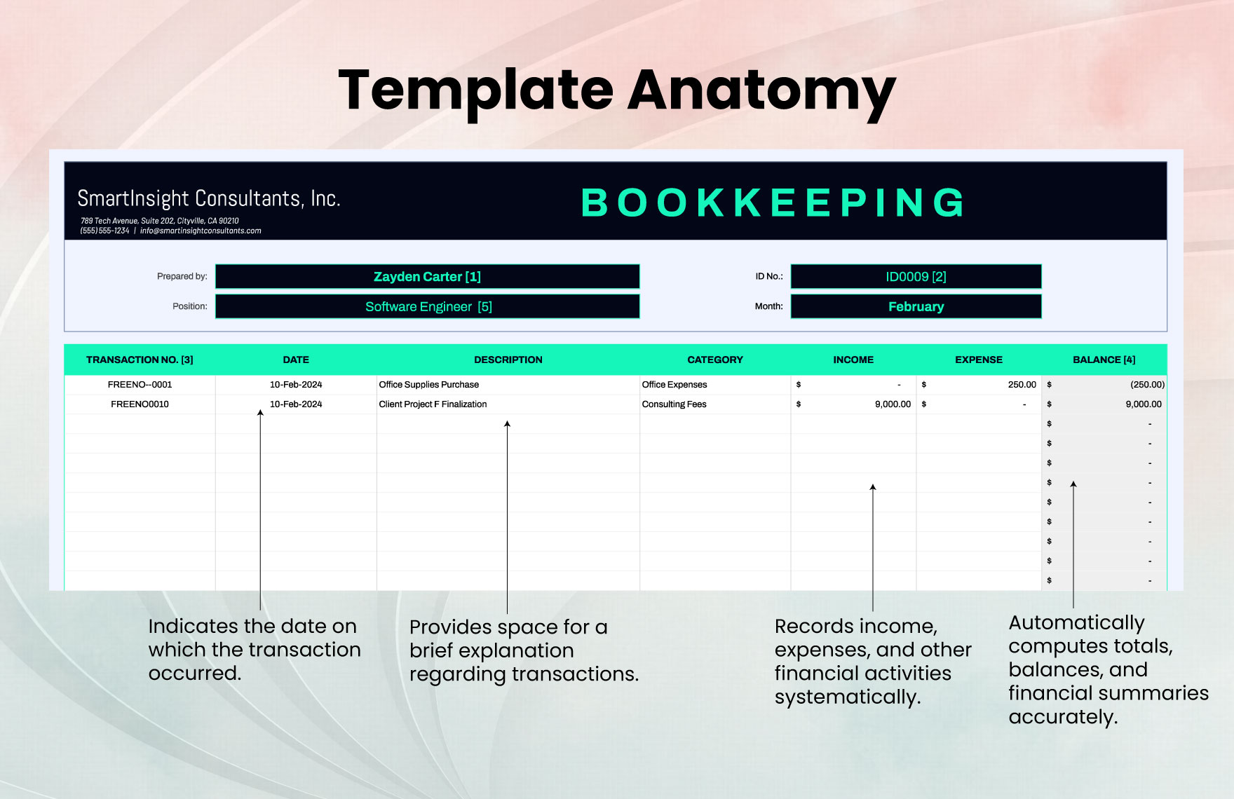 Bookkeeping Template