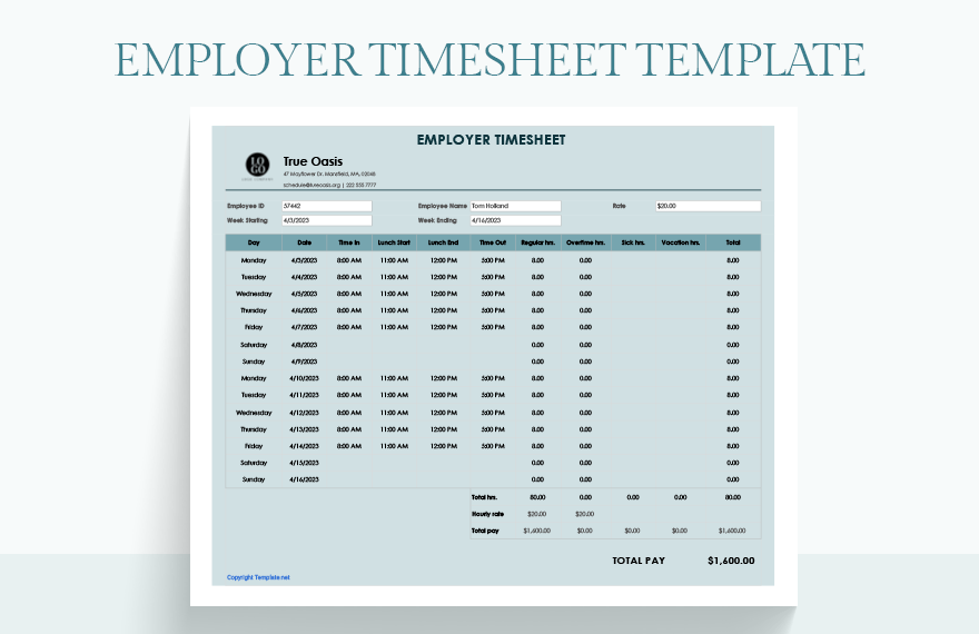 Employer Timesheet 