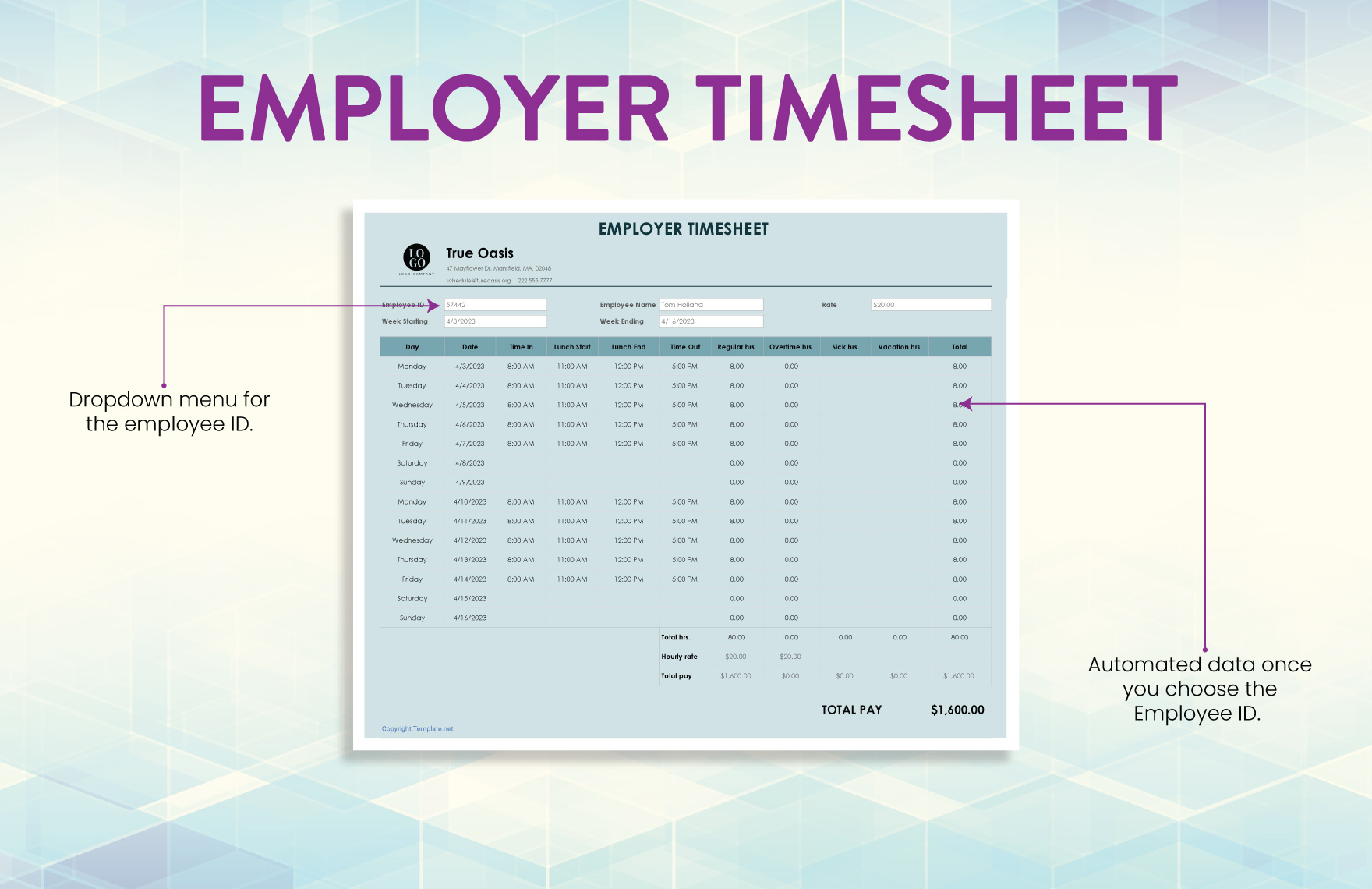 Employer Timesheet
