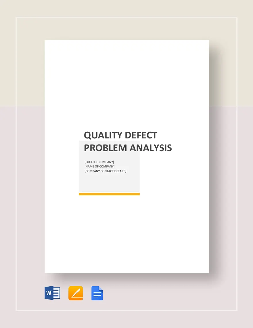 Free Problem Analysis Template in Word, Google Docs, Apple Pages