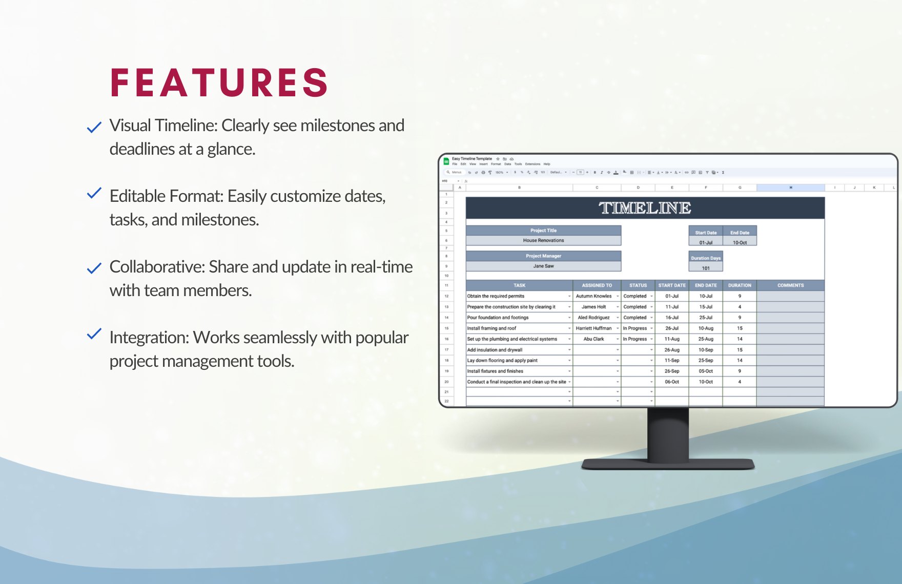 Marketing Campaign Timeline Template