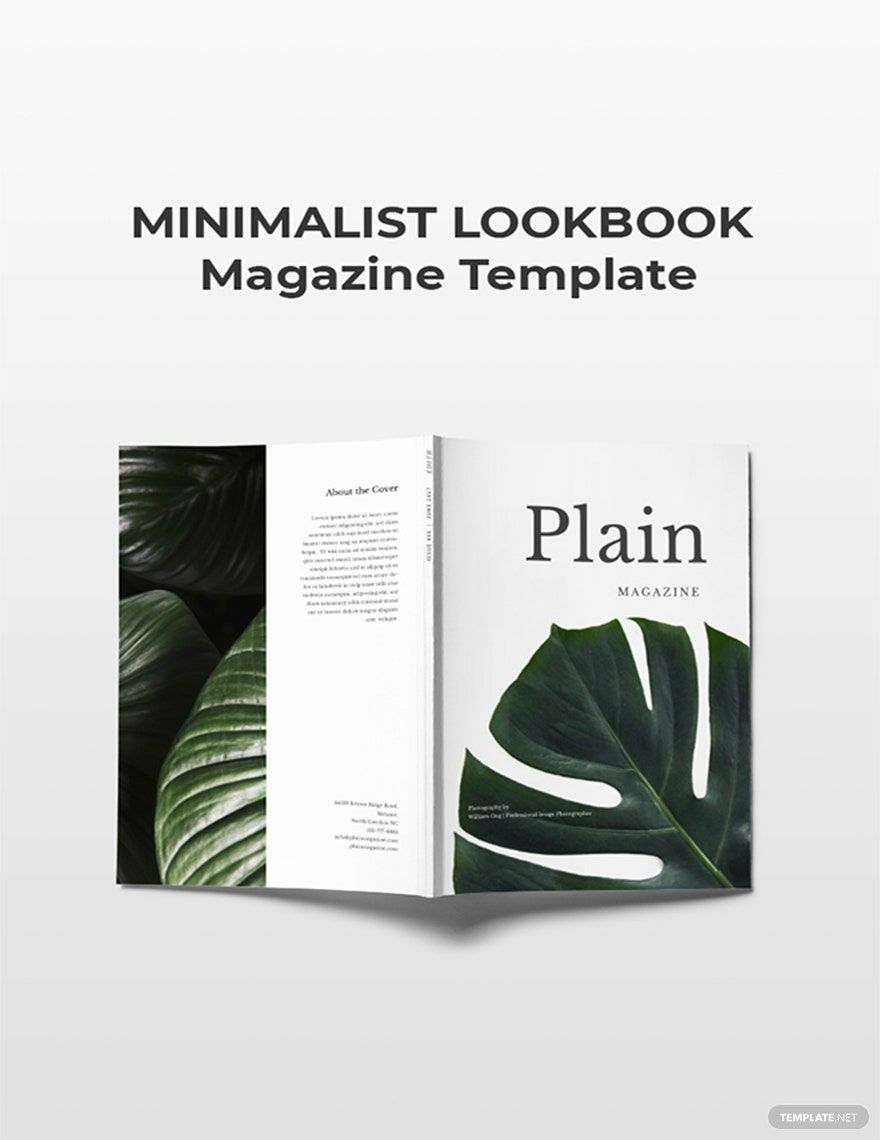 Minimalist Lookbook Magazine Template