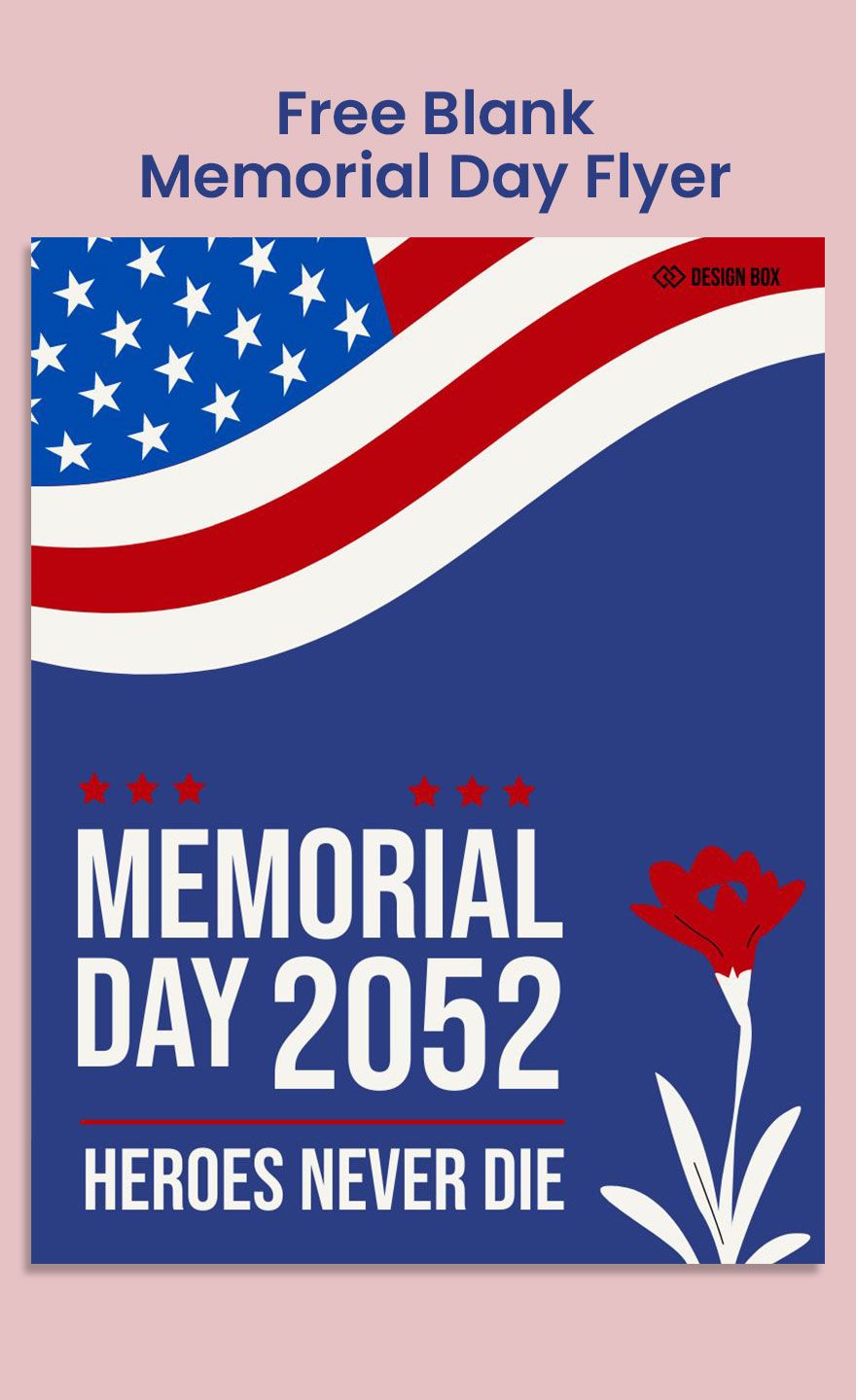Blank Memorial Day Flyer