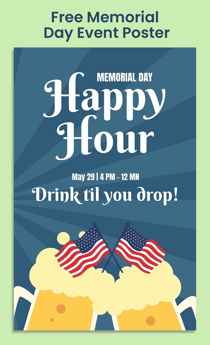 Free Memorial Day Event Poster
