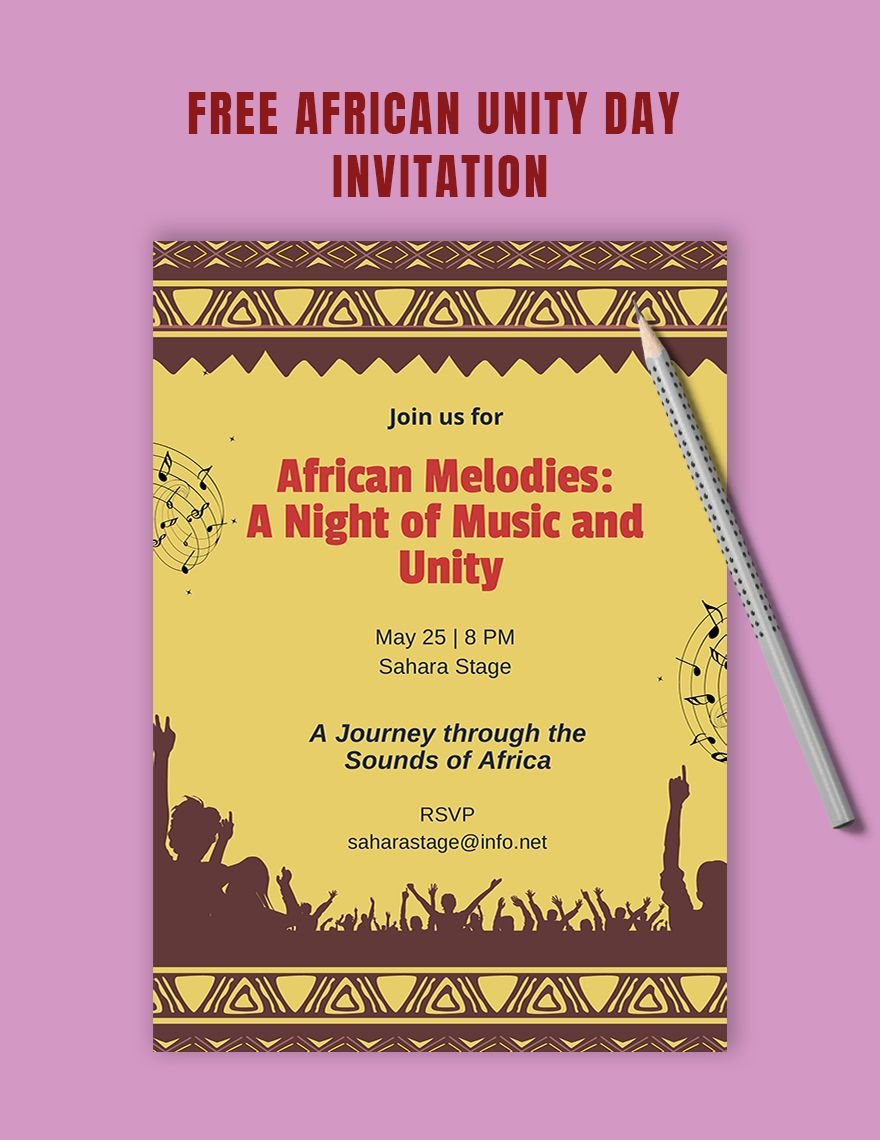 African Unity Day Invitation