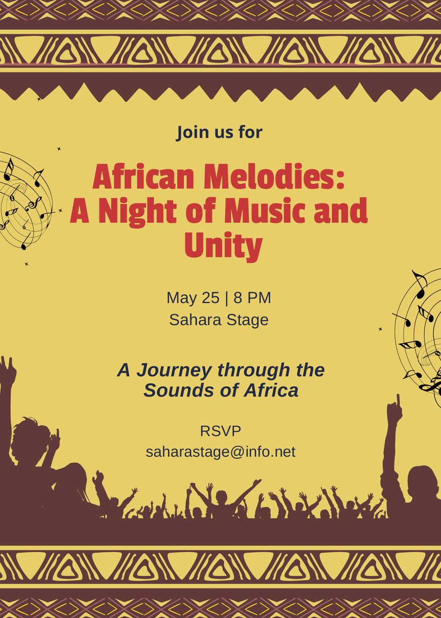 African Unity Day Invitation