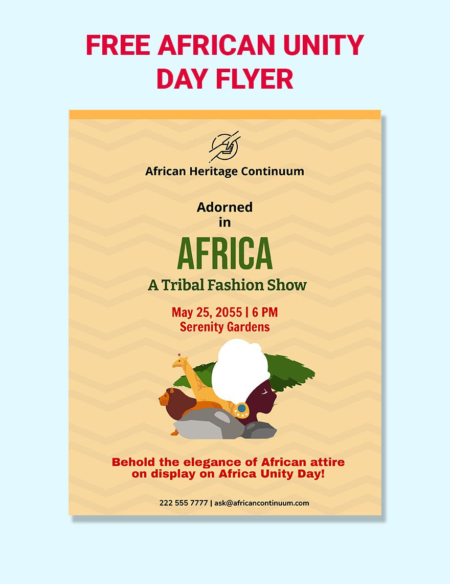 African Unity Day Flyer 