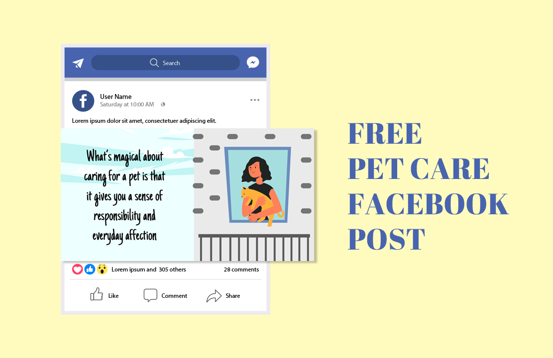 Pet Care Facebook Post