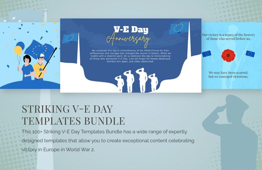 Free 30+ Striking V-E Day Templates Bundle