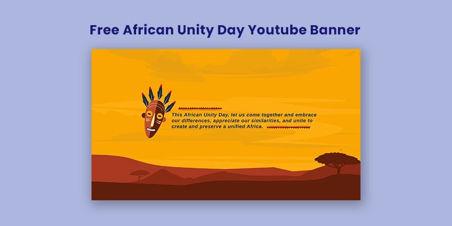 African Unity Day Youtube Banner