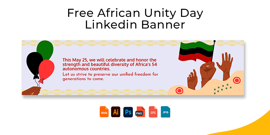 African Unity Day Linkedin Banner