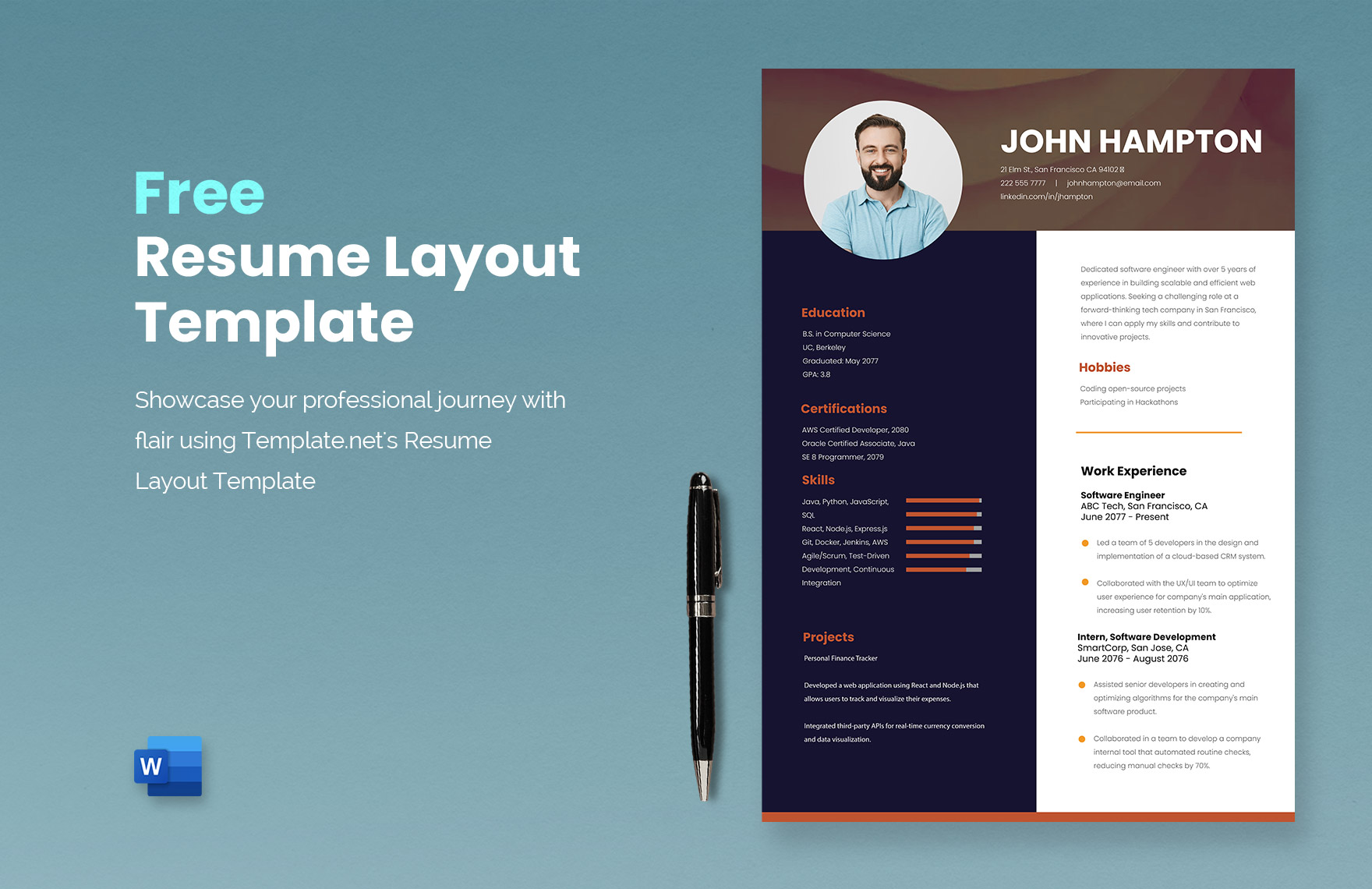 free-resume-layout-template-download-in-word-template