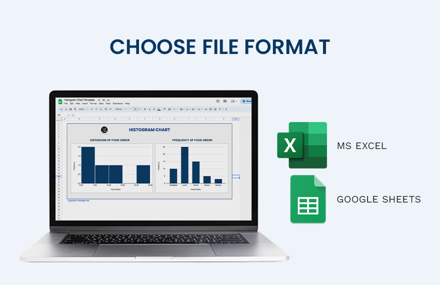 Histogram Chart Template Google Sheets, Excel