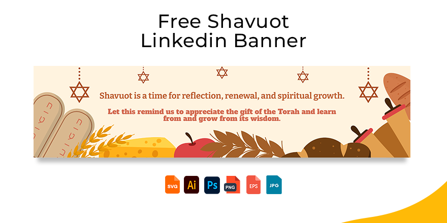 Shavuot Linkedin Banner