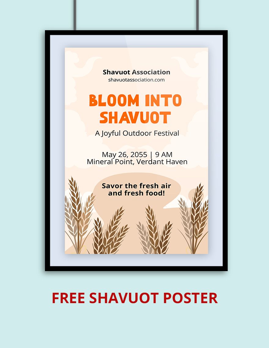 Blank Poster Template in PSD