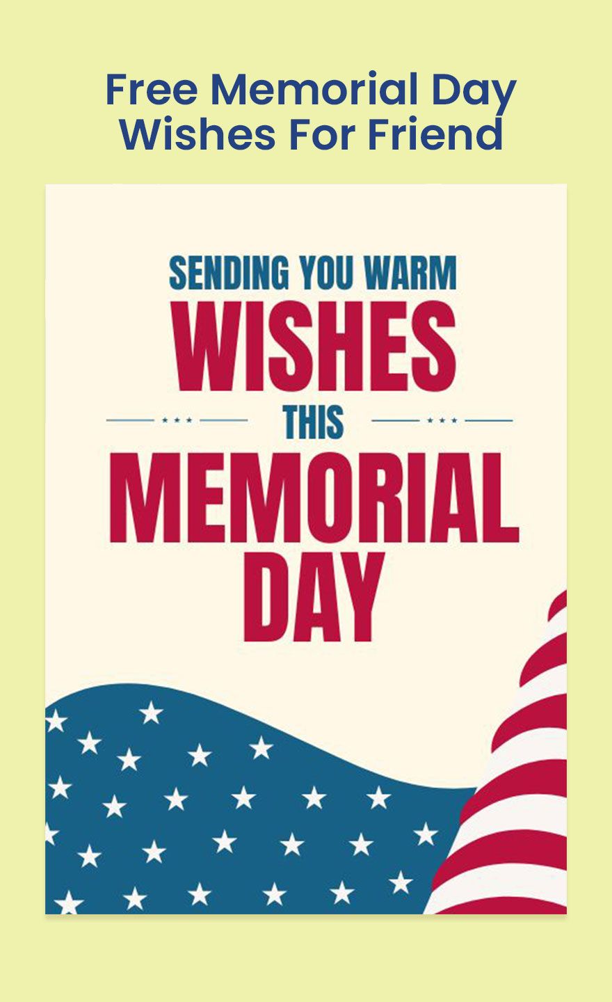 Memorial Day Wishes For Friend