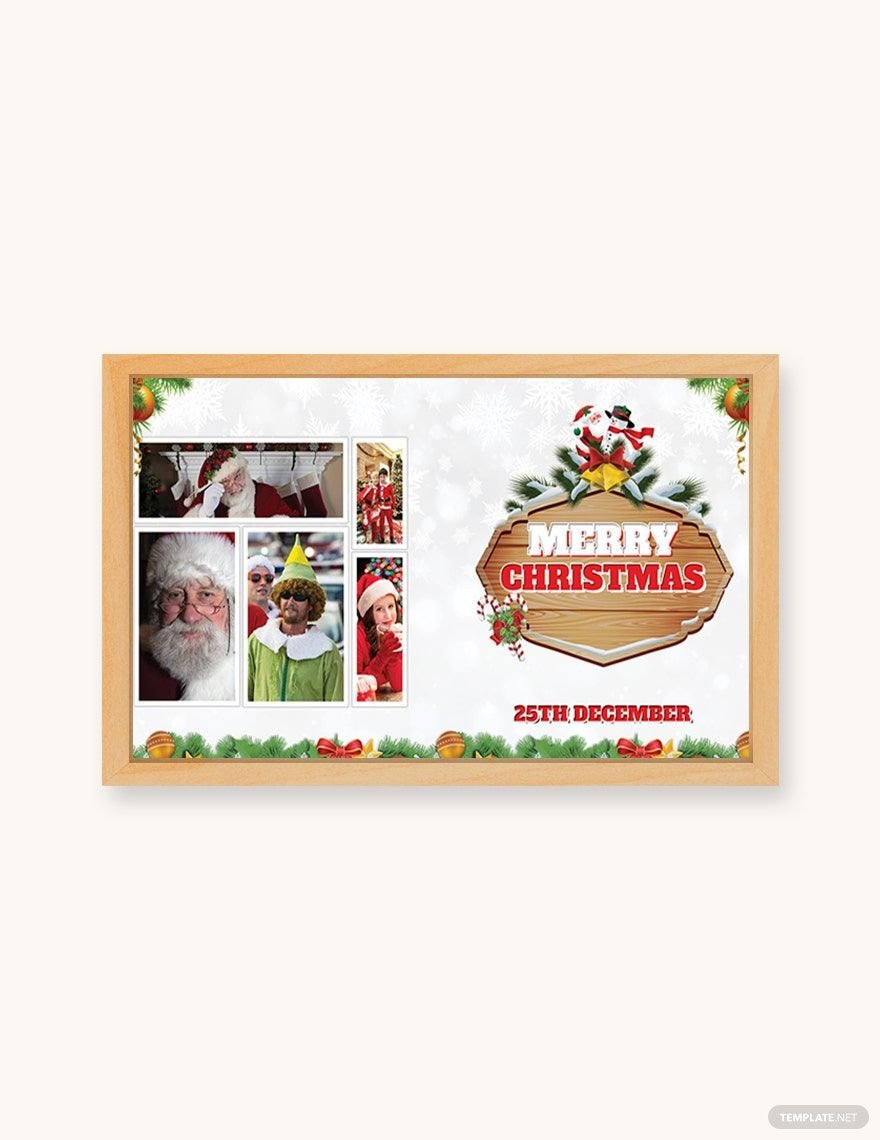 Christmas Invitation Photo Card Template