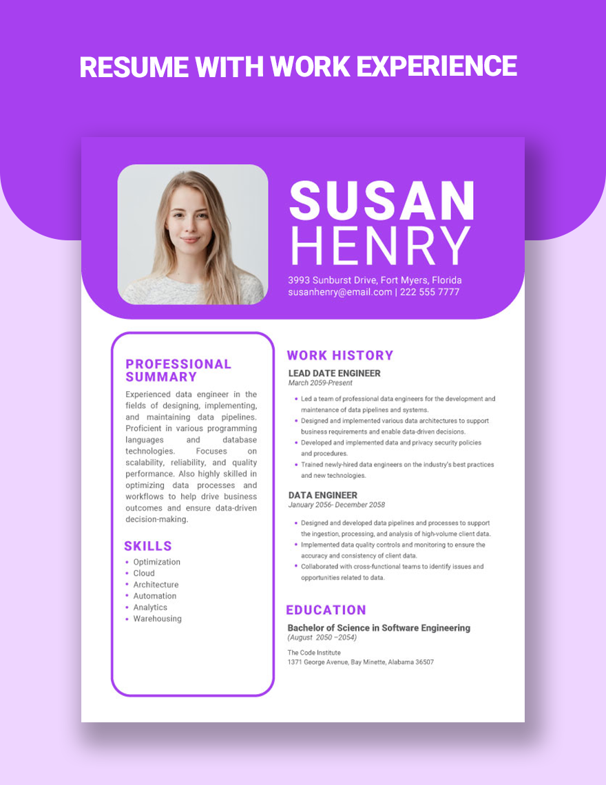 Blank Resume Templates in PDF - FREE Download | Template.net