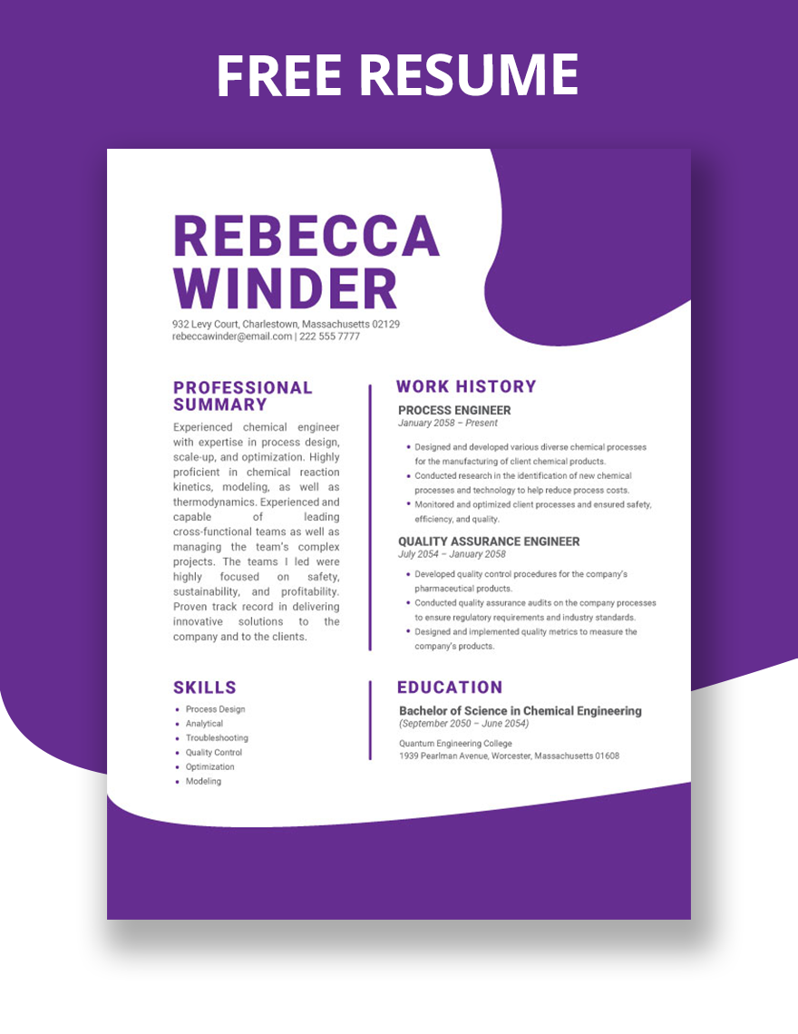 Google Docs Resume Template. Simple Resume Template Google Docs and CV  Design. 