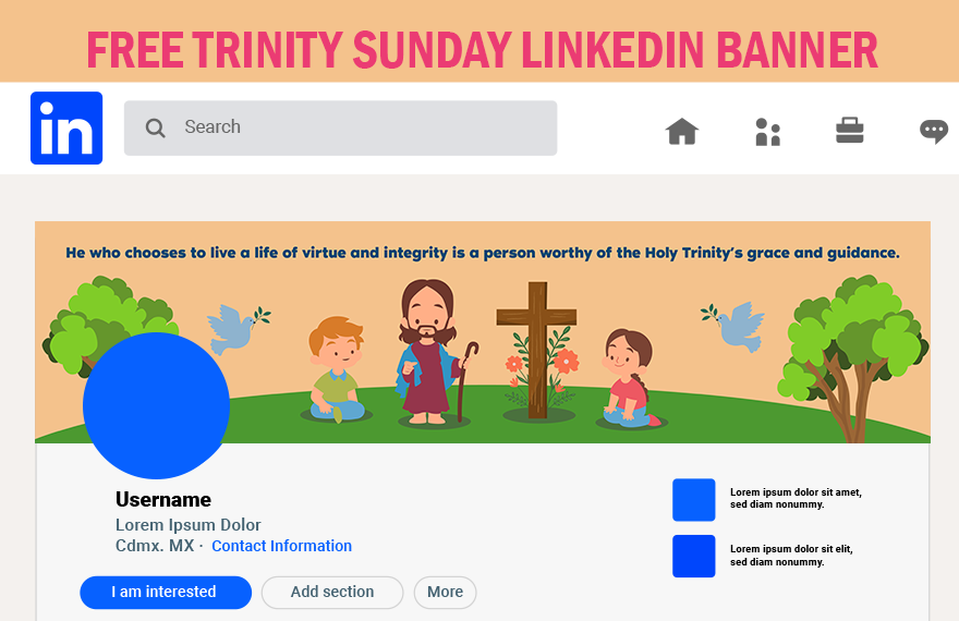 Trinity Sunday Linkedin Banner