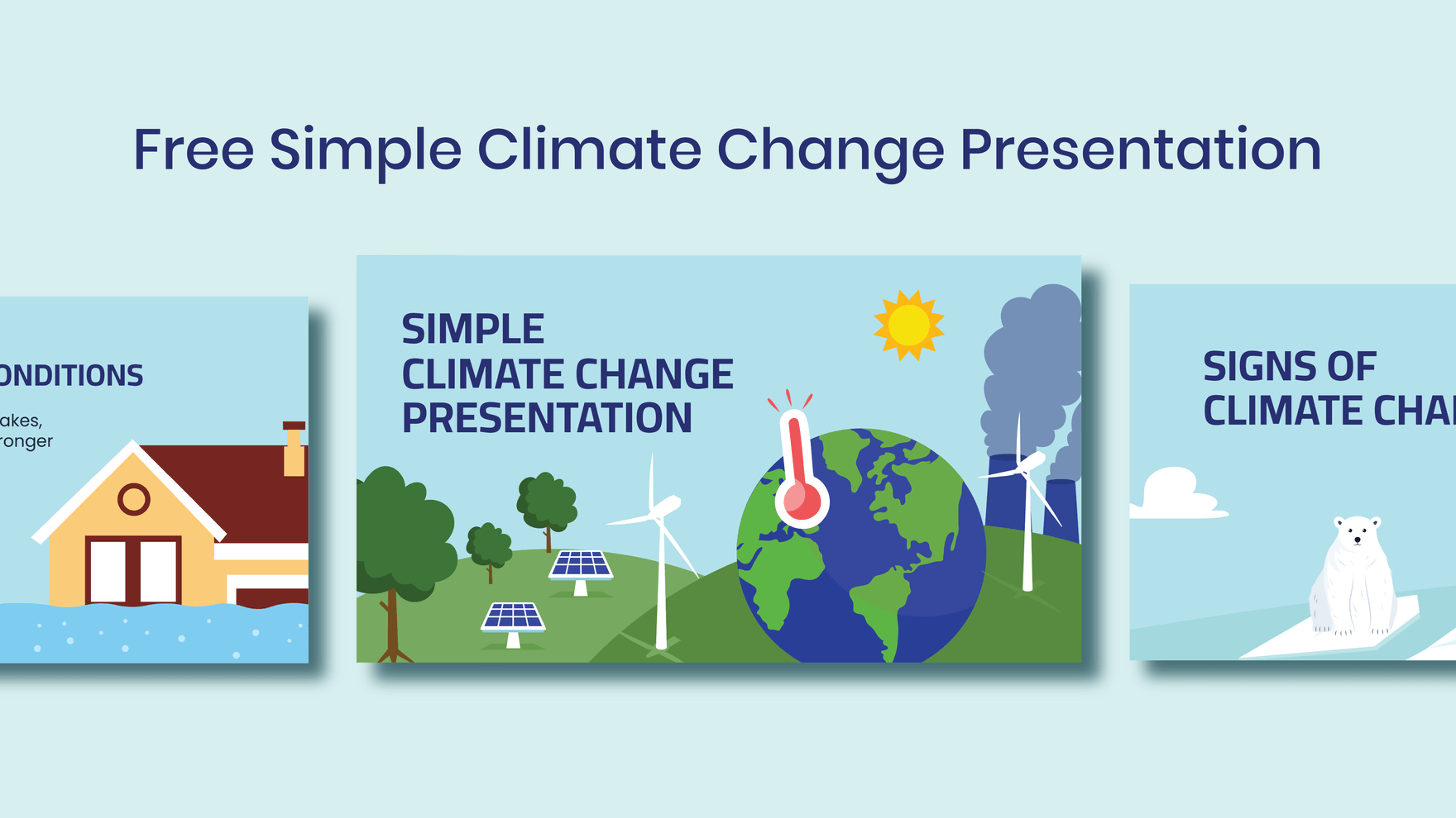 Simple Climate Change Presentation in PowerPoint, PDF, Google Slides - Download | Template.net