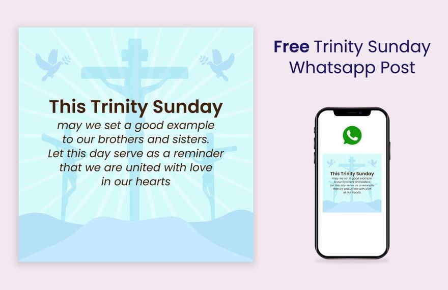 Trinity Sunday Whatsapp Post