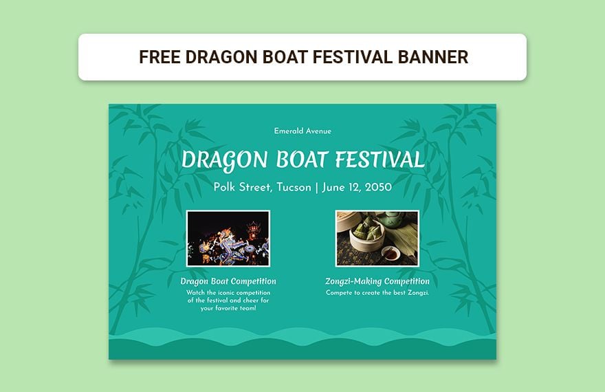 Free Dragon Boat Festival Banner