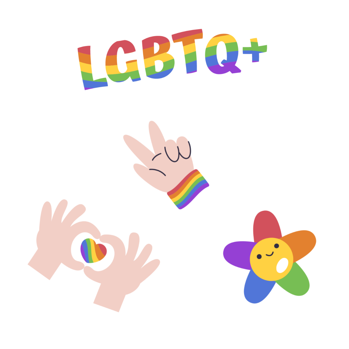 Pride Month Icon Vector Template