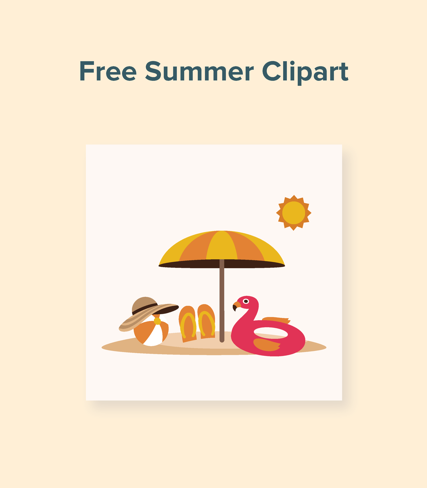 Free Summer Clipart  in Illustrator, PSD, EPS, SVG, JPG, PNG