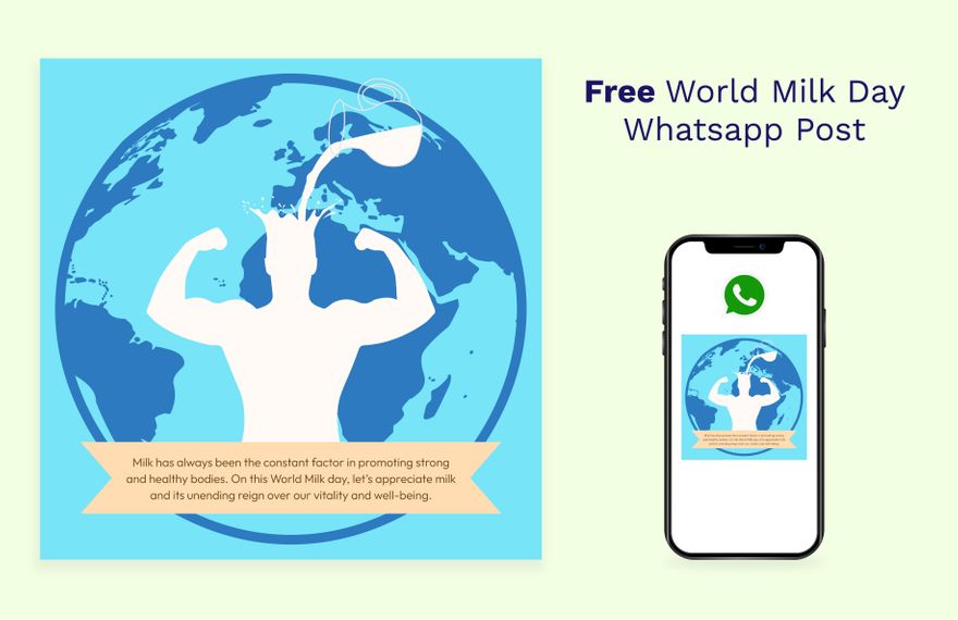 World Milk Day Whatsapp Post