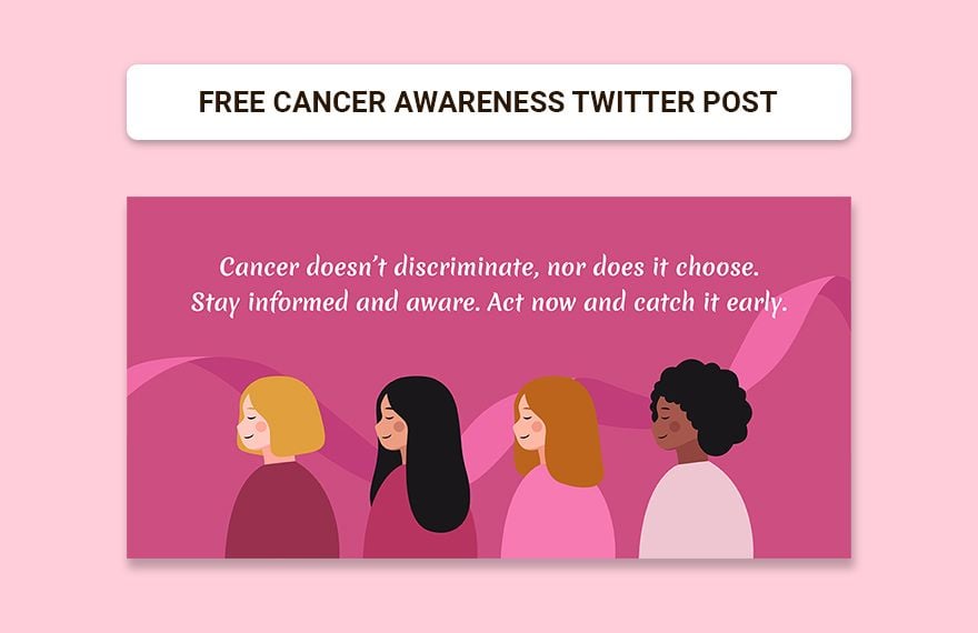 Cancer Awareness Twitter Post