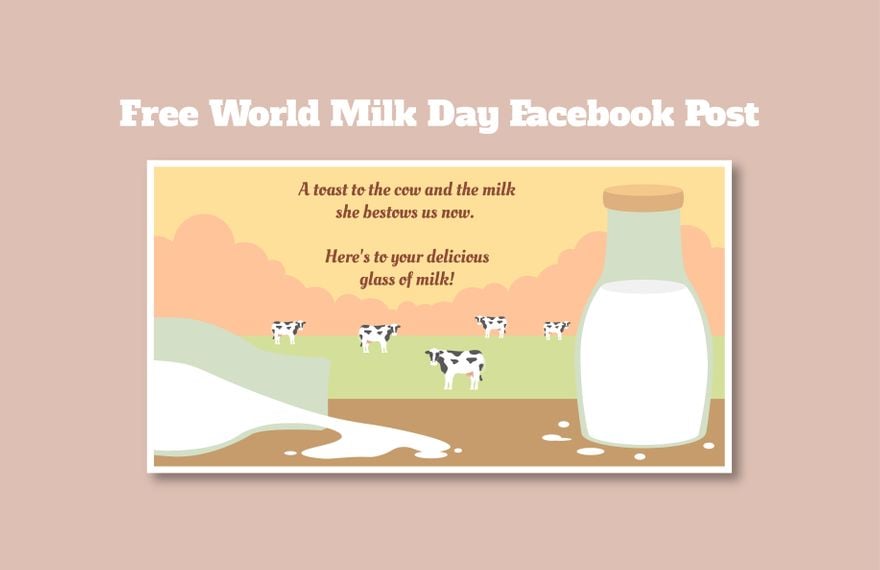 World Milk Day Facebook Post