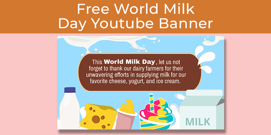 World Milk Day Youtube Banner
