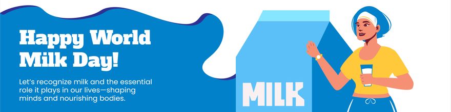 World Milk Day Linkedin Banner