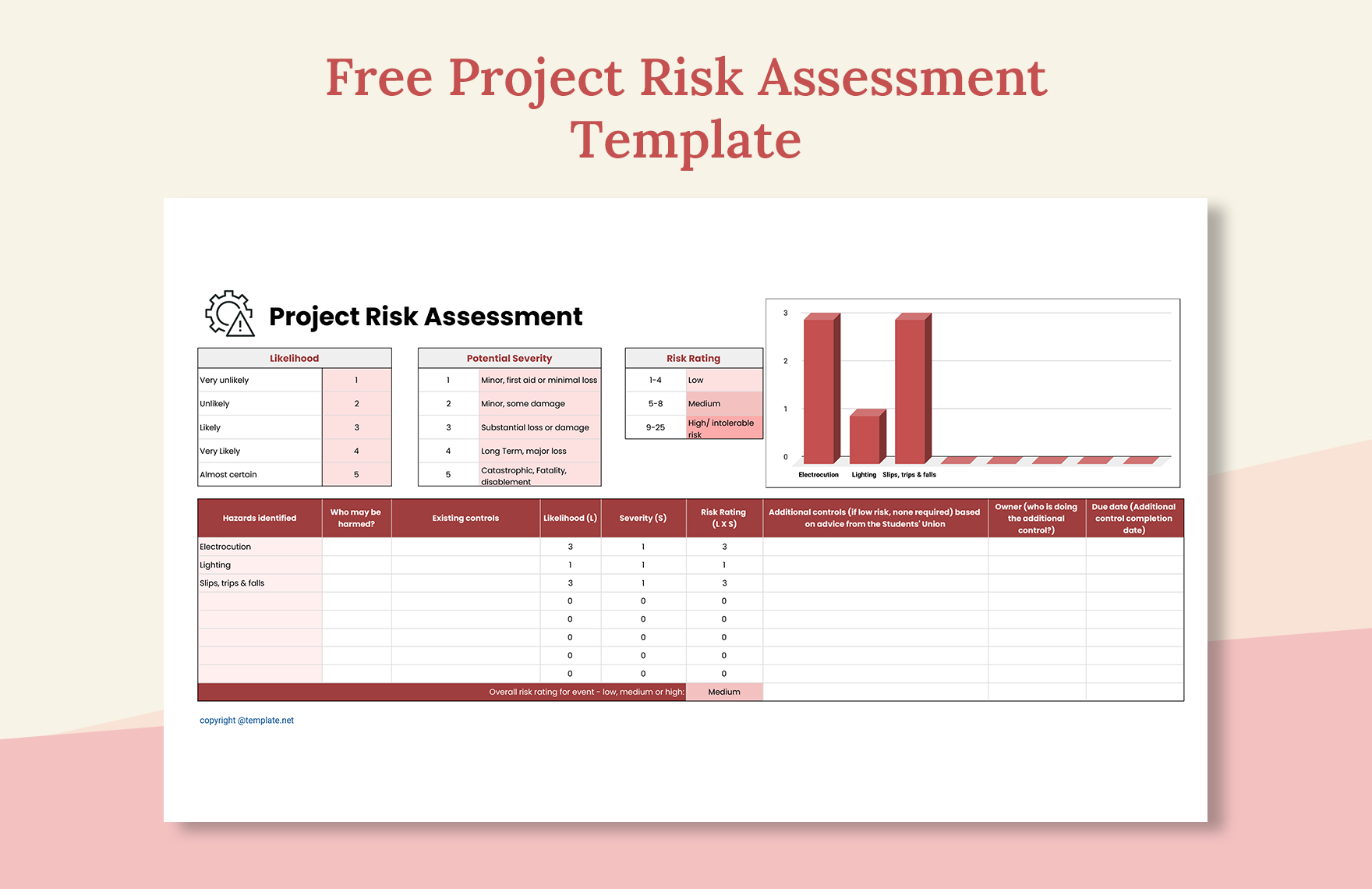 Project Risk Assessment Template