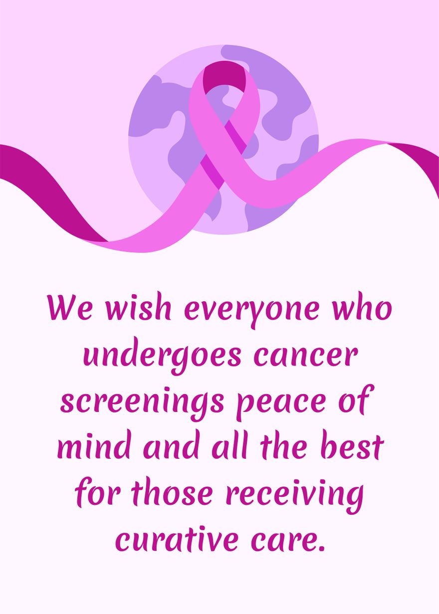 Cancer Awareness Wishes