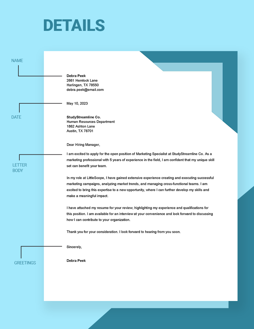 Job Cover Letter Template - Google Docs, Word | Template.net